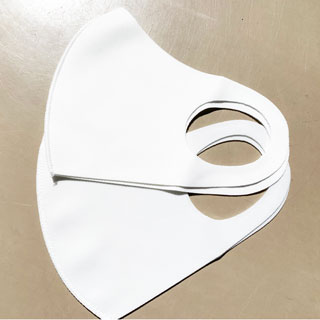ポリエステルマスク　ホワイト(2枚入)×20パック