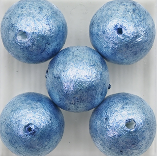 すくも藍Beads コットンパール -10mm (3回着せ)