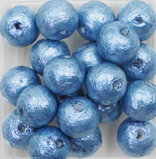 すくも藍Beads コットンパール -6mm (3回着せ)