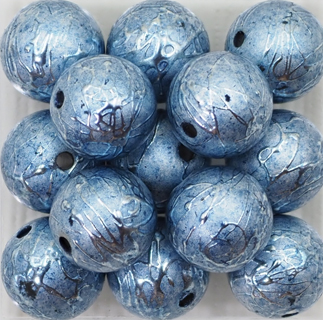 すくも藍Beads カラクサパール8mm (3回着せ)