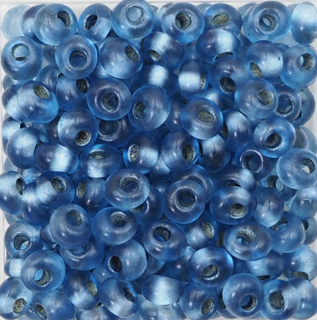 すくも藍Beads マガ玉銀3mm (5回着せ)