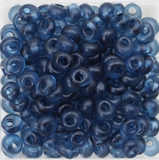すくも藍Beads マガ玉 3mm (5回着せ)