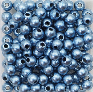 すくも藍Beads 銀パール 3mm (3回着せ)
