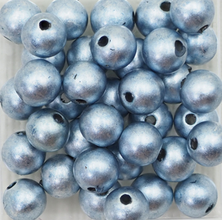 すくも藍Beads 銀パール 5mm (1回着せ)
