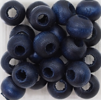 すくも藍Beads 丸球N 6mm (3回着せ)