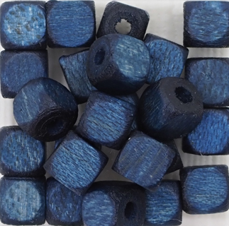 すくも藍Beads キューブ 5x5mm (3回着せ)