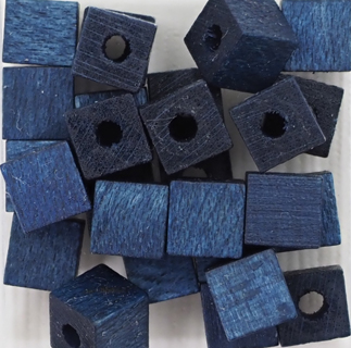 すくも藍Beads キューブ 5 x 5 mm 角 (3回着せ)